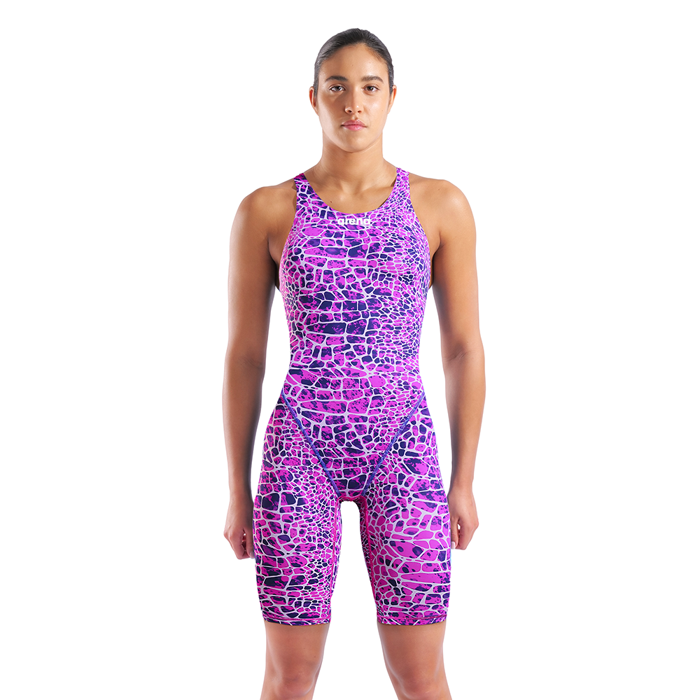 Arena Tech Suits KNSK Women’s Powerskin ST NEXT Open Back - Snake Pink