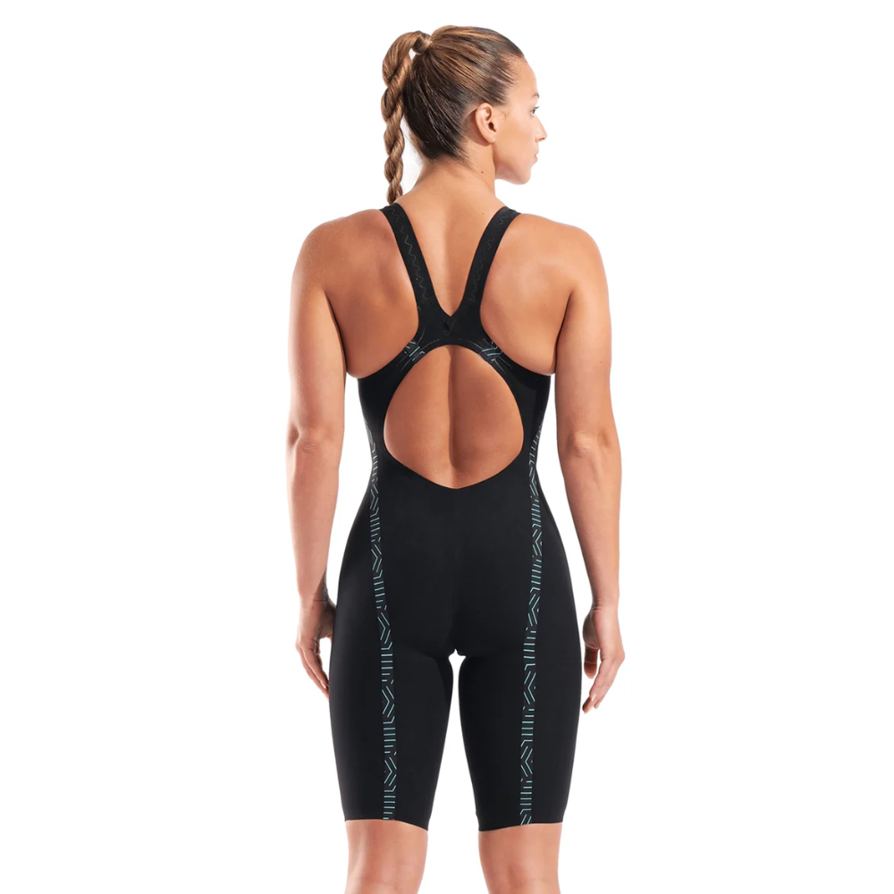 Arena Tech Suits KNSK Women’s Powerskin Veloce Open Back - Black/Teal